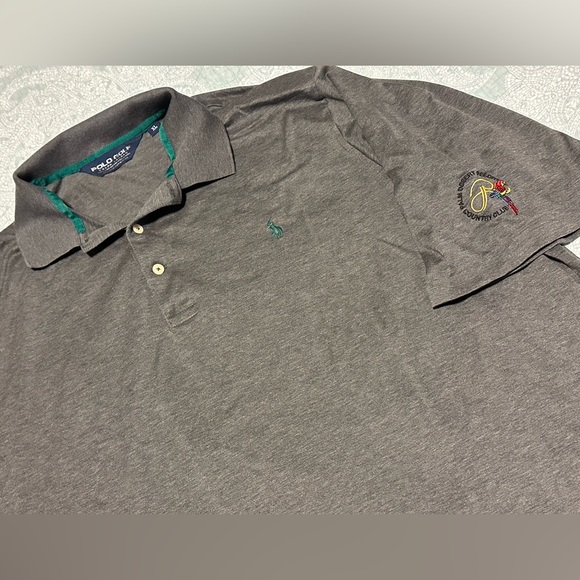 Polo Golf Ralph Lauren Short Sleeve Polo shirt size XL Gray X Palm Desert CC - Picture 1 of 7